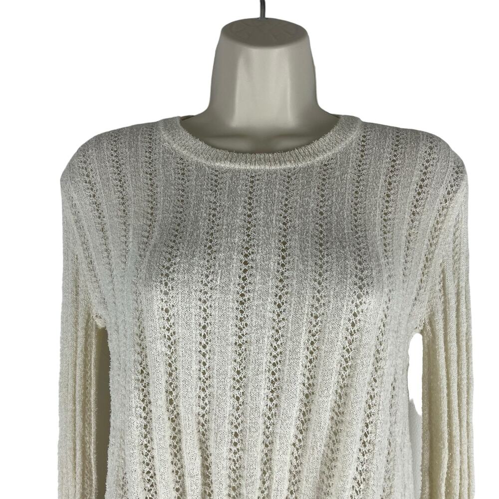 ALC Miguel Back Lace Up Pullover Sweater Cream Beige Size XS - Picture 6 of 11